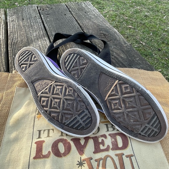 Converse Chuck Taylor All Star Low Top Purple M-4 W-6 Pre-Owned Unisex Sneaker - Picture 5 of 8